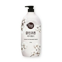 [KT알파쇼핑]샤워메이트 내츄럴 바디워시 클린코튼향 1.2kg
