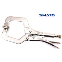 SMATO C형 클램프 6인치 사용범위 50mm 까지 고정 원터치 소형바이스 바이스그립 그립플라이어 6SP 소형 만력기 다양한 두께의 구조물을 바이스 그립 플라이어 C클램프 크램프