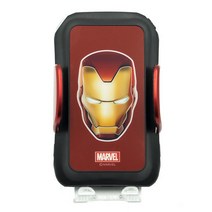 마블 올뉴K3 마블정품 차량용 초고속 무선충전 자동 핸드폰거치대, 아이언맨