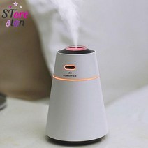 SEUM LED 무드등 미니 가습기 조용한 탁상용 가습기 저소음 책상 위 가습기 세척 쉬운 아이방 가습기, 화이트블루
