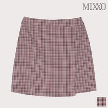 미쏘 잔체크 랩 스커트 MIWWH9915R
