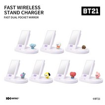 BT21 BT21 고속 무선충전 핸드폰거치대 연필꽂이 무드등, free, MANG(망)