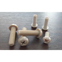 피크 플라스틱 수지볼트 PEEK 둥근머리 M3x5mm 외 사이즈선택, PEEK 둥근머리 M4x12mm, 1개