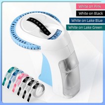 네임 스티커 휴대용 라벨 기계 프린터 3D 점자 기계 레터링 양각 라벨러 6 롤 테이프 가정용 DIY 공예 쉬운 사용, 1 Printer 6 Tapes