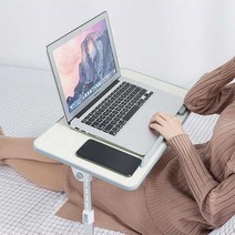 재택근무 좌식 보조 책상 침대 베드 트레이 접이테이블 자취방 좌식테이블 밥상 티테이블 접이식책상 좌탁, 아이보리