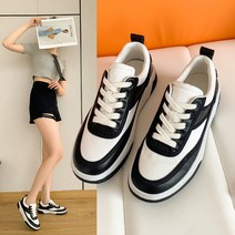 캐주얼 신발 여성 봄 새로운 레이스 업 컬러 매칭 학생 스포츠 신발 여성 한국판 조커 토레 신발 여성