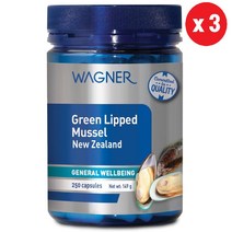 호주 와그너 고함량 초록홍합 초록입홍합 2500mg 250캡슐 x 3개