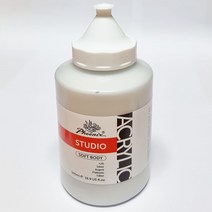 아크릴물감 STUDIO 500ml 36칼라 택1/ 대용량 낱색 학교 학원 학생 전문가용 화방용품 미술준비물 공예재료, 120 Silver
