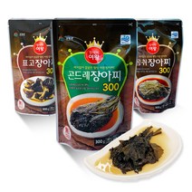농업법인소리 / 강원도 산나물 표고 곤드레 곰취 장아찌 (300g x 3봉)