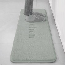 (주)트리 인천가정지사 키친 극세사 메모리폼 발매트(민트그레이) 주방매트 (8724296)