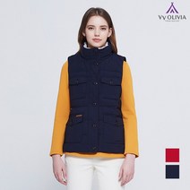 [비비올리비아] 포켓 포인트 패딩 조끼_VVCKAVW9111