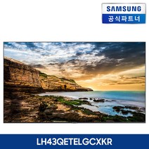 삼성전자 43인치 4K UHD 사이니지 TV 디스플레이 LH43QETELGCXKR DID 모니터, 본체+벽걸이(삼성무료설치)
