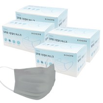 소하임 국산 개별포장 일회용 마스크 대형 그레이 30매입, 4개