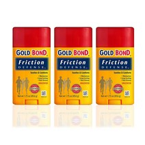 Gold Bond 골드본드 프릭션 디펜스 스틱 무향 1.75oz(49.6g) 3팩 Friction Defense Stick Unscented 1.75 Ounces, 3개