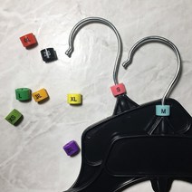 옷가게 사이즈 행거고리 의류매장 옷걸이 표시링_100P, XS
