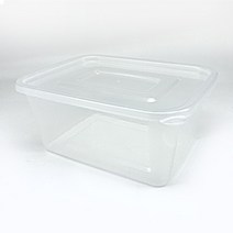 쿡앤락 대성 다용도 직사각 밀폐용기 투명 반찬통 김치통 1.5L