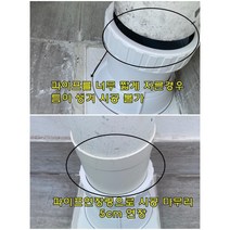 코리아드레인 발코니우수관청정커버-파이프연장링-신제품, 1개