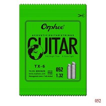 Orphee Acoustic Guitar Strings 싱글 스트링 EBGDA 게이지 010 014 023 030 039 047 스틸 니켈 합금 어쿠스틱 기타 액세서리, [06] 6 th