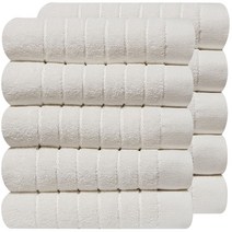 호텔수건 스트라이프 200g, 10장 밀크화이트+밀크화이트