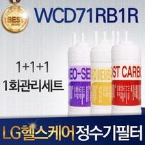 LG 헬스케어 에코 WCD71RB1R 호환 정수기 필터 세트, 선택01_1회관리세트(1+1+1=3)