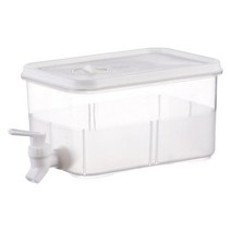 투명 양동이 drinkware 음료 디스펜서 과일 주전자 레모네이드 양동이 냉장고 가정용 콜드 주전자 주전자, 3L, 플라스틱, 분명한
