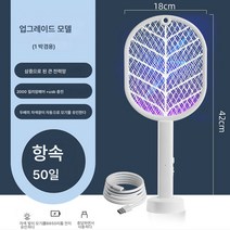 전기 모기채 충전식 가정용 모기등 2in1 리튬배터리 모기채 파리채, 색깔2