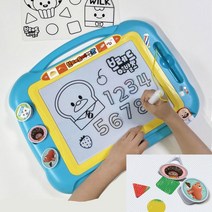 도장찍기 컬러 낙서판 유아 그림패드 아기그림판 색깔 색 칼라보드 그림그리기판 스케치 보드 자석