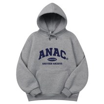 어나더 아카이브 컬리지 스탠다드 오버 후드티_그레이