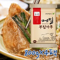 봉평촌 국내산 메밀로 만든 고소하고 쫄깃한 메밀전 부침개 다용도 메밀 부침가루 800g X 4팩, 4개