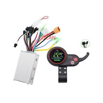 24V 36V 48V 350W 전기 자전거 전자 LCD 디스플레이 패널 엄지 스로틀 스쿠터 브러시리스 컨트롤러 부품 lh100 XT60 플매트 카펫 러그, [01] FC-100 24V 36V 48V, 01 FC-100 24V 36V 48V