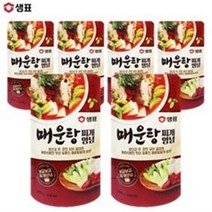 예이니식품 샘표 매운탕 찌개 양념 6개(140gx6개) 여행캠핑간편요리소스조림, 24개, 140g