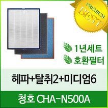 [필터테크] 공기청정기필터 호환 청호 CHA-N500A, 상세 설명 참조