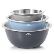 옥소 OXO 3 Piece Stainless Steel Mixing Bowl Set 스텐 스테인레스 다용도 3종 세트 스탠 믹싱 볼 보울 샐러드 만들기 베이킹