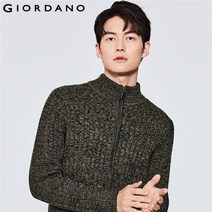 남자가디건브랜드 남자 명품 라운드 가디건 지오다노 남성 두꺼운 목넥 니트 가디건