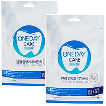 원데이케어 관절 기능성 덴탈 치석제거 껌 180g x 2개 24개 낱개배송, 1개