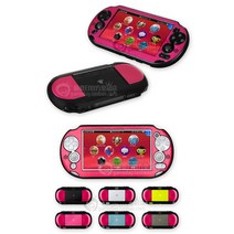 PS VITA 2000 알루미늄 케이스 초박형 액세서리 금속 보호 커버, 로즈 레드