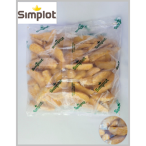[SIMPLOT] 미국산감자 86% 심플롯 8컷 크런치웨지(양념반달감자) 2kg(냉동)(간식 토핑)_치즈왕자, 1팩