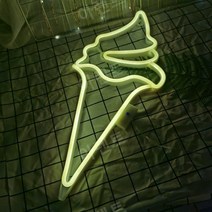 아이스크림간판 파티 카페 LED 업소용, 8가지 깜박임 모드 + 점등모드, B