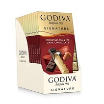 고디바 쇼콜라티에 초콜릿 시그니처 미니바 초콜렛바 시그니처 초콜릿 90g 12pack, 구운 아몬드 다크