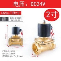 튼튼한 상시닫힘 솔밸브 솔레노이드밸브15A 20A 25A 35A 40A 50A, DN50-2인치-DC24V + 1개