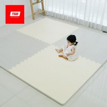 티지오 방방 퍼즐매트 100X100cm 두께 3cm, 크림, 1장