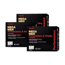 GNC [3개 SET] 남성용 메가맨 퍼포먼스 바이탈리티 비타팩 30팩 Mega Men Performance Vitality vitapak, 1
