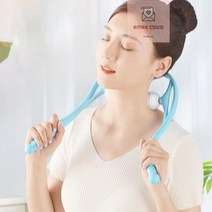 운동_어깨마사지기_기구_골프공마사지_뒷목_목_마사지 06FA, 블루