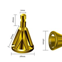 디버링툴 스테인레스 디버링 챔퍼 도구 외부 드릴 비트 금속 버 제거 척, 03