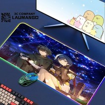 에픽 세븐 Rgb 마우스 패드 게이머 키보드 매트 책상 애니메이션 카펫 Pc 빅 게임 캐비닛 확장, 12 GG001219_05 RGB300x800x3mm