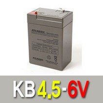 [DELUJO] 한국아트라스BX KB4.5-6 6V4.5AH무누액 밀폐형축전지 22722EA, 쿠팡 1, 쿠팡 본상품선택