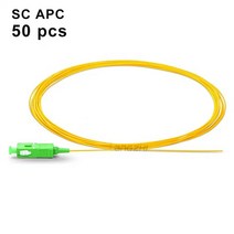 SC APC 광섬유 피그테일 심플렉스 9/125 단일 모드 UPC 패치 케이블 코드 로트당 50 개 100 200 0.9mm, [05] SC APC 50pcs