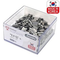 창선문구사 점보 실버날클립 소형 140개입 20매 지철가능
