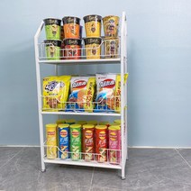 철제 약국진열대 진열대 편의점 가판대 약국 매대 마트 팬트리 선반, -, 02.화이트 50X27X100 바퀴 3단