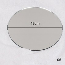 손거울 인싸템 특별한 휴대용 인스 사진 소품 아크릴 거울 반사판 반사판 사진 소품 촬영, 은빛-18cm